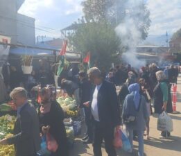 Bursa’nın Çeltikçi Mahallesinden Gazze’ye destek